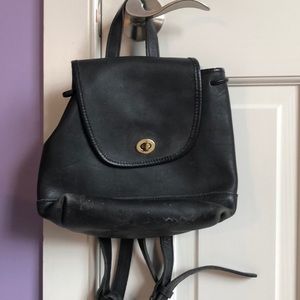Coach black backpack